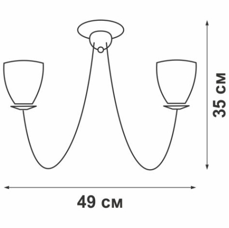 V3395/5PL Люстра V3395/5PL, 5хЕ14 макс. 60Вт