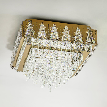 L9437-500-500 GD с УД Потолочная люстра LED4U L9437-500-500 GD с функцией УД
