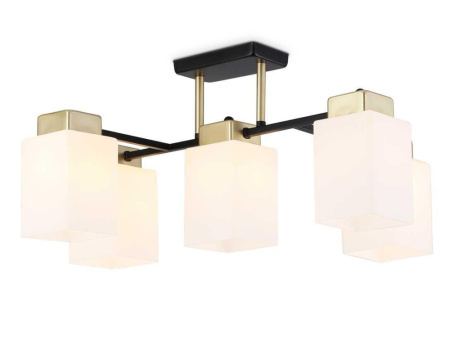 TR303048 Светильник подвесной TR303048/5 BK/GD черный/золото E27/5 max 60W 540*480*270