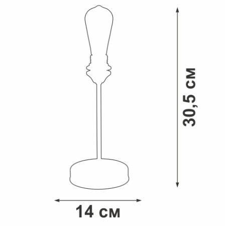 V4433-1/1L Светильник настольный V4433-1/1L, 1хЕ27 макс. 60Вт