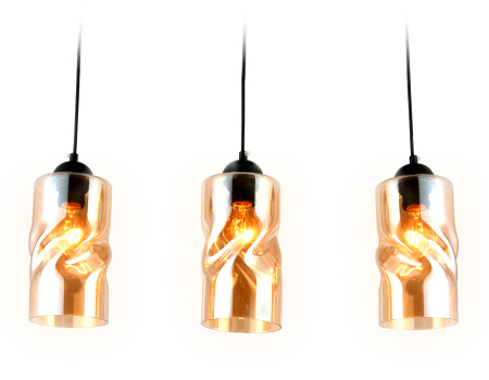 TR3556 Подвесной светильник TR3556/3 BK/TI черный/янтарь E27 max 40W 570*110*1200