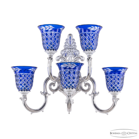 Светильник 7203B15/3+2/210 NW P2 U Clear-Blue/H-1J, 5x40 w, 57х33х40 см