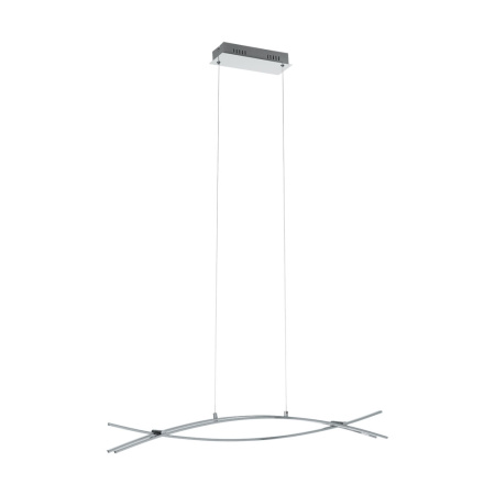 Светодиодный подвес NEVADO, 27W (LED), 3000lm, L900, B80, H1100, алюминий, хром/пластик, белый