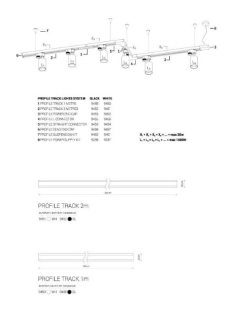9238 Подвесной комплект Nowodvorski Profile 9238