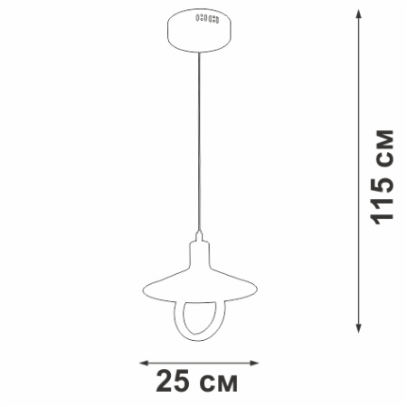 Светодиодный светильник V4637-0/1S, LED 10Вт, 3900-4200K