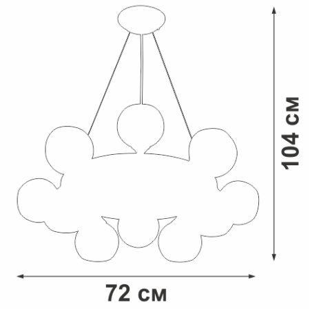 V4485-1/15S Люстра V4485-1/15S, 15хЕ14 макс. 40Вт