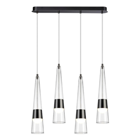 5044/42L L-VISION ODL24 301 глянц.темн.хром/прозрачный/металл/стекло Люстра LED 42W 3000K 4167Лм LUM
