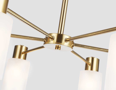 TR9581 Светильник подвесной TR9581/6 BS латунь E14*6 max 40W 620*620*385