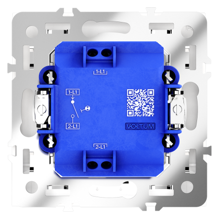 VLS010203 Выключатель встраиваемый VOLTUM S70 одноклавишный с подсветкой 10А, (кашемир)