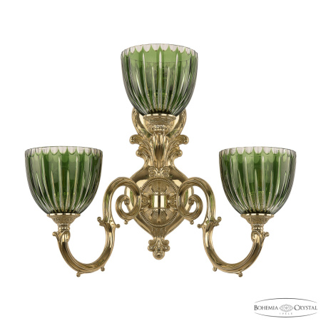 Светильник 7203B16/2+1/210 G P1 U Clear-Green/H-1K, 3x40 w, 48X28х42 см