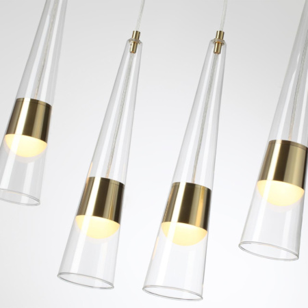 5043/42L L-VISION ODL24 301 глянц.золото/прозрачный/металл/стекло Люстра LED 42W 3000K 4167Лм LUMP