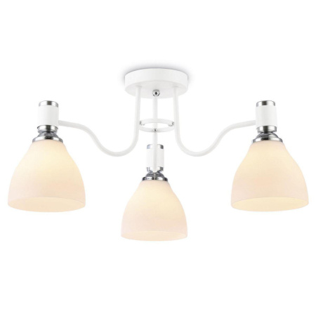 TR303302 Светильник потолочный TR303302/3 WH/CH/FR белый/хром/белый матовый E27*3 max 60W D600*270
