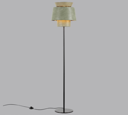 4992/1FA PENDANT ODL24 401 черный/зеленый/золотой/металл/экокожа Торшер E27 1*60W KRESSA
