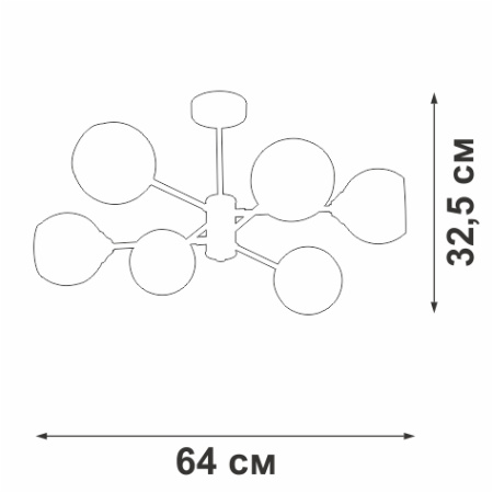 V3993-1/6PL Люстра
