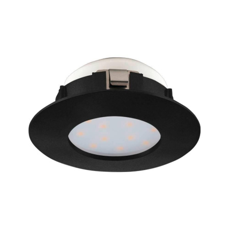 900743 Встраиваемый светильник PINEDA, 4,9W (LED), 3000K, IP20, IP44, Ø78, пластик, черный
