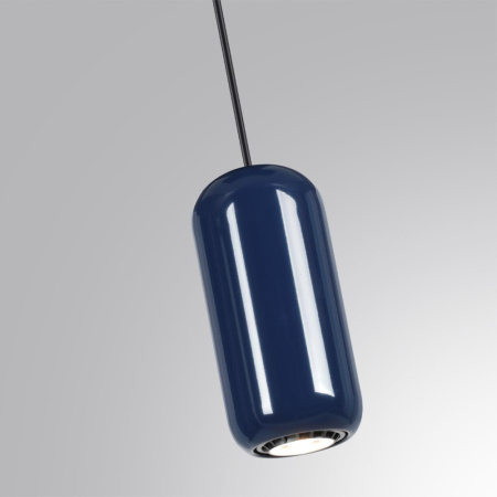 5053/1E PENDANT ODL24 311 черный/синий/металл Подвес GU10 LED 4W OVALI