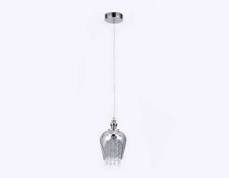 TR3609 Подвесной светильник со сменной лампой TR3609 CH/SM хром/дымчатый E27 max 40W D140*1000