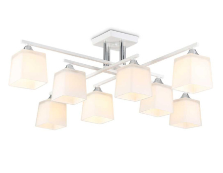 TR303043 Светильник подвесной TR303043/8 WH белый E27/8 max 60W 820*820*260