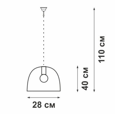 Подвес V4507/1SS, 1xE27 макс. 60Вт