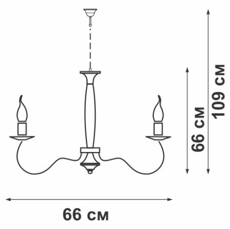 V1099/8 Люстра V1099/8, 8хЕ14макс. 60Вт