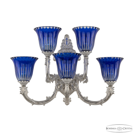 Светильник 7109B15/3+2/210 NW P2 U Clear-Blue/H-1K, 5x40 w, 39x34x39 см