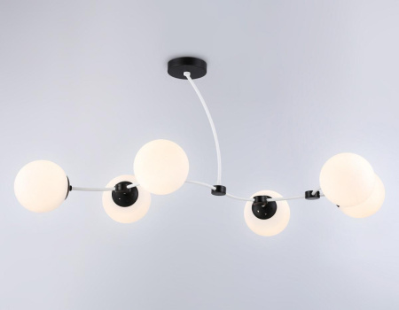 TR2552 Подвесной светильник TR2552/6 WH/BK белый/черный E27/6 max 60W 1160*600*450