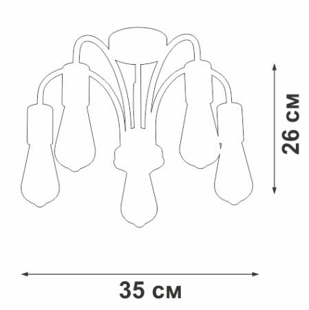 V3024-1/5PL Люстра