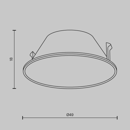 Ring057-7-GF Декоративная рамка-отражатель для серии Wise