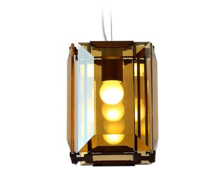 TR5109 Подвесной светильник TR5109 CF/TI кофе/янтарь E27/1 max 40W 150*150*1200