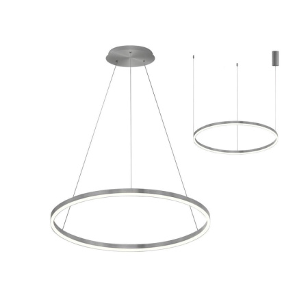 08212,12A(4000K) Подвес Тор матовый никель d40 h150 Led 23W (4000K) 2 типа крепления