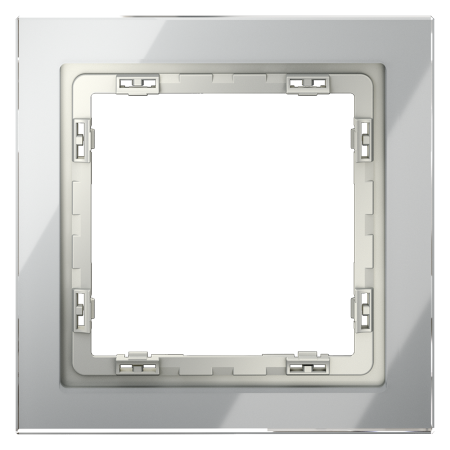 VLS110105 Рамка стеклянная VOLTUM S70 на 1 пост, (сталь, стекло)