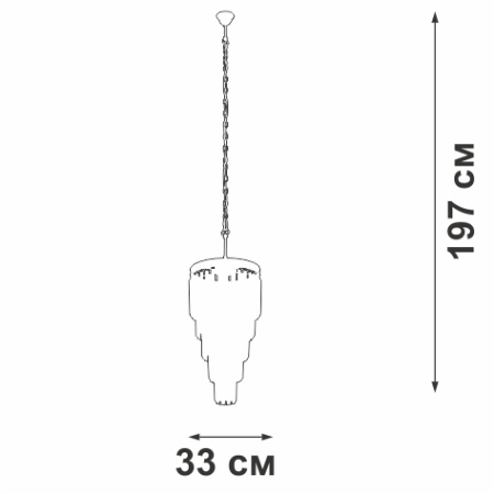 V5154-1/7, Люстра 7хЕ14 макс. 40Вт
