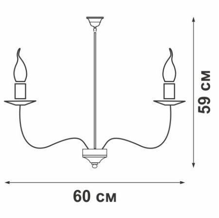V3371/5PL Люстра V3371/5PL, 5хЕ14 макс. 60Вт