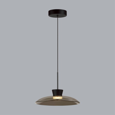 5055/9L L-VISION ODL24 321 черный/дымчатый/металл/стекло Подвес LED 9W 3000К SAUCER