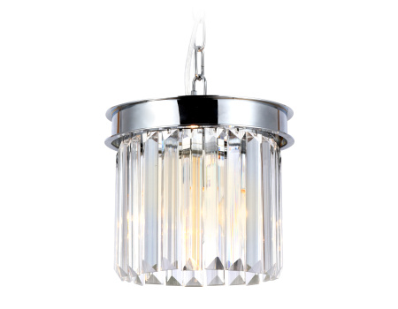 TR5101 Подвесной светильник с хрусталем TR5101 CH/CL хром/прозрачный E14 max 40W D200*575