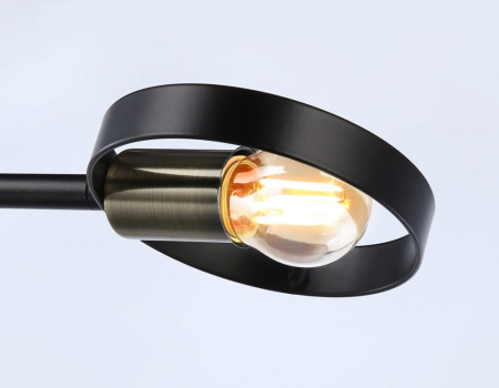 TR8225 Подвесной светильник со сменной лампой TR8225/2 BK/SB черный/бронза E27/2 max 40W 510*165*190