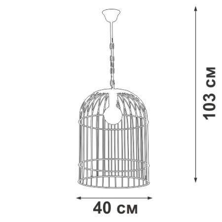 Люстра V4876-8/1, 1хE27 макс. 40Вт