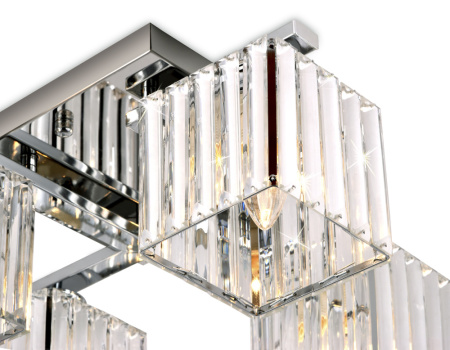 TR5213 Потолочный светильник TR5213/4 CH/CL хром/прозрачный E27/4 max 40W 630*630*220