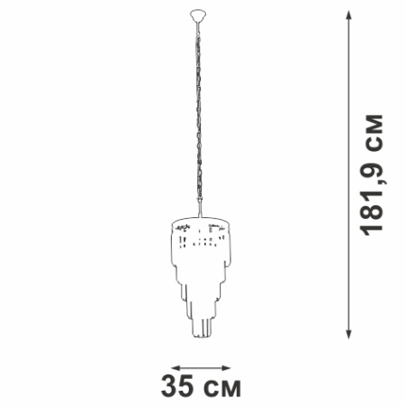 V5155-1/7 Люстра, 7хЕ14 макс. 40Вт