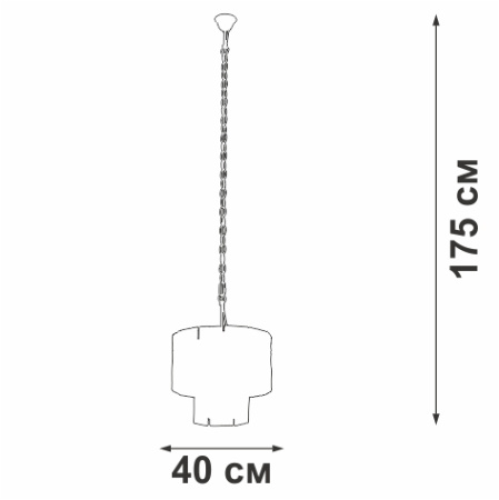 V5321-9/6+1 Люстра V5321-9/6+1, 7хЕ14 макс. 40Вт