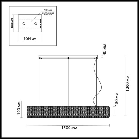 4926/60L L-VISION ODL24 481 золото/металл/хрусталь Люстра LED 60W 4000K 3269Лм PANTA