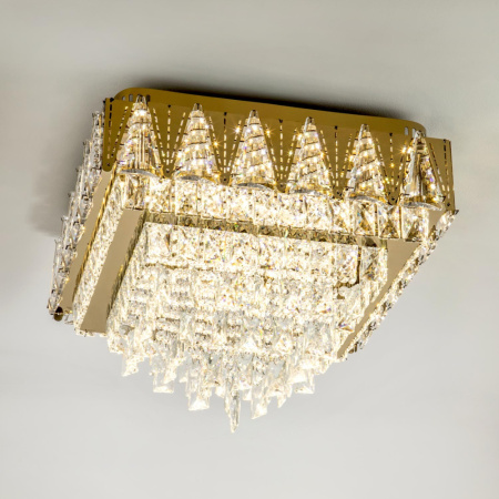 L9437-500-500 GD с УД Потолочная люстра LED4U L9437-500-500 GD с функцией УД