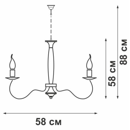 Люстра V5087/5, 5xE14 макс. 60Вт