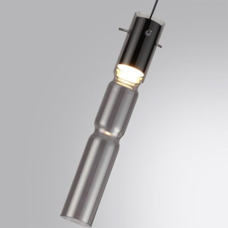 5059/5L PENDANT ODL24 323 черный/дымчатый/металл/стекло Подвес LED 5W 3000K SCROW