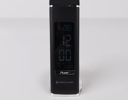 DE509 Светодиодная настольная лампа с дисплеем DE509 BK черный LED 3000-6400K 6W+LCD 2W