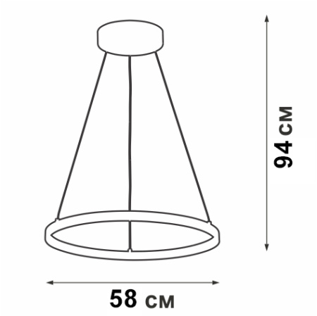 V4601-9/1S Светодиодный светильник V4601-9/1S, LED 45Вт, 3500-4000K