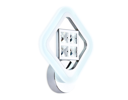 FA285 Настенный светодиодный светильник с хрусталем FA285 CH хром 15W 260*230*60