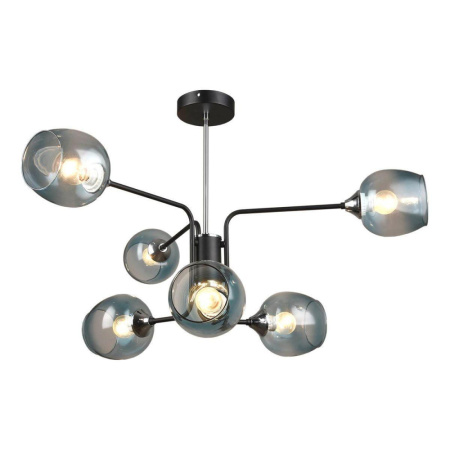 MD.3564-6-S BK+CH Потолочная люстра IMEX MD.3564-6-S BK+CH