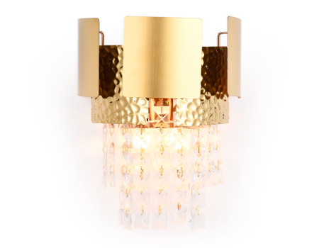 TR5252 Настенный светильник с хрусталем TR5252/2 GD/CL золото/прозрачный E14/2 max 40W 270*240*150