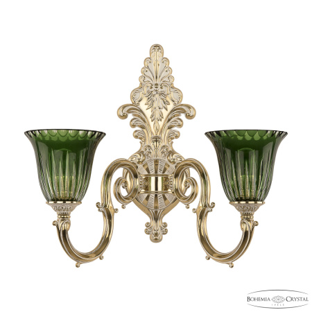 Светильник 7203B15/2/210 GW P2 U Clear-Green/H-1K, 2x40 w, 44х27х42 см